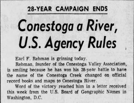 Conestoga a River
